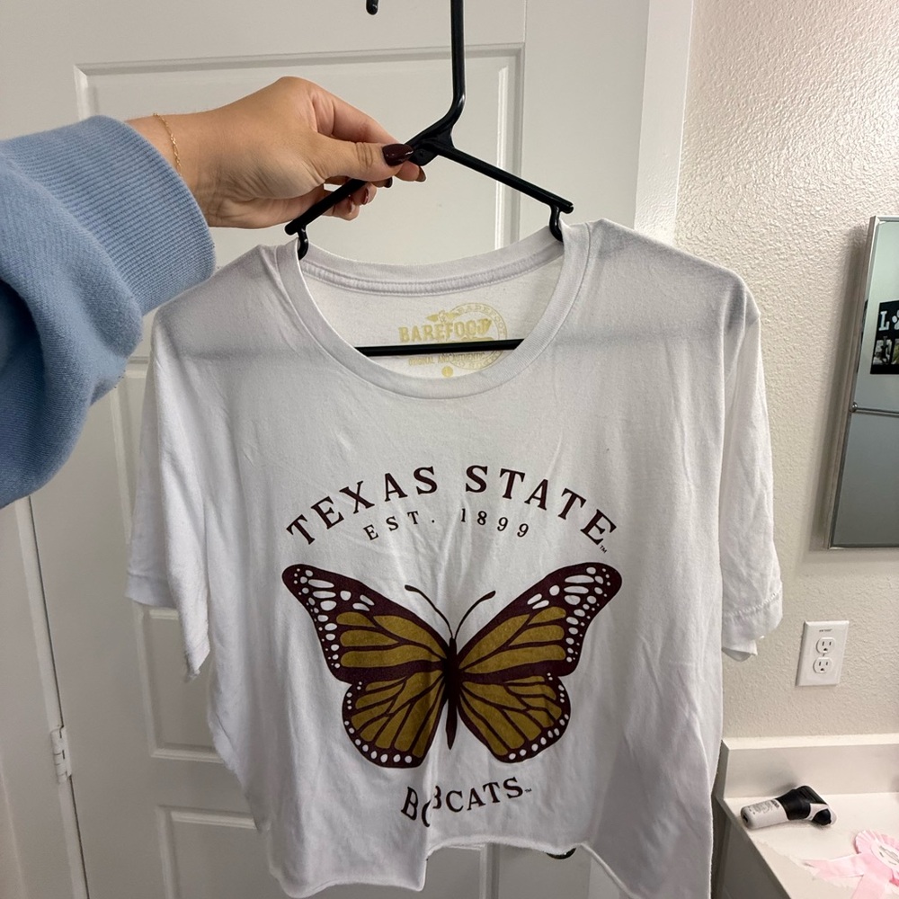 Texas State Bobcats Butterfly T-Shirt